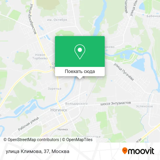Карта улица Климова, 37