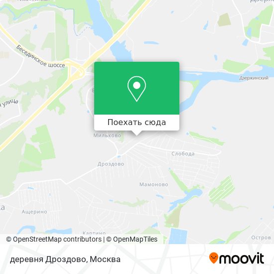 Карта деревня Дроздово