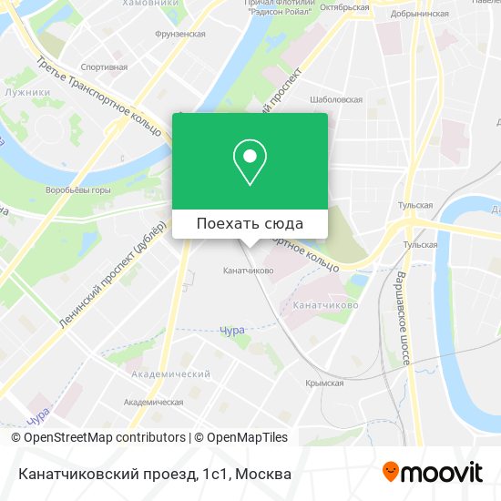 Карта Канатчиковский проезд, 1с1