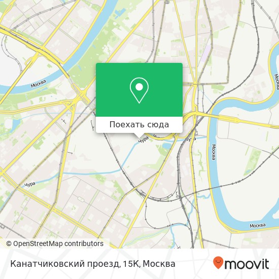 Карта Канатчиковский проезд, 15К