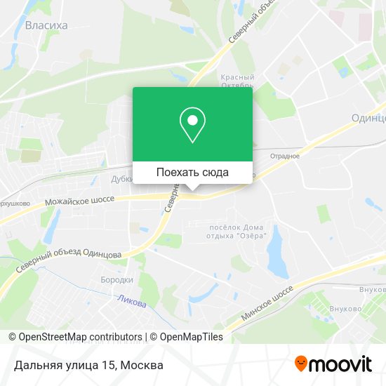 Карта Дальняя улица 15