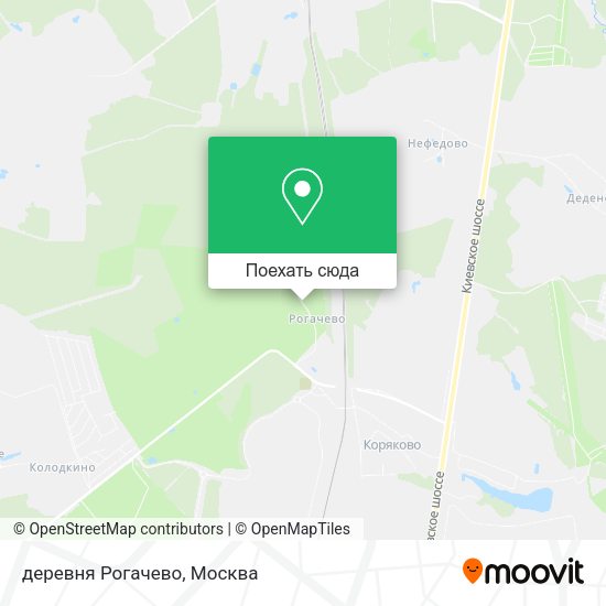 Карта деревня Рогачево