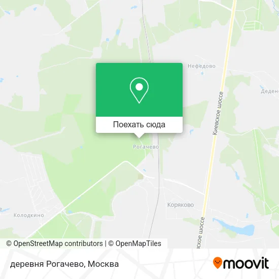Карта деревня Рогачево