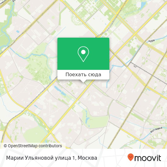 Карта Марии Ульяновой улица 1