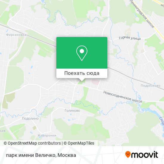 Карта парк имени Величко