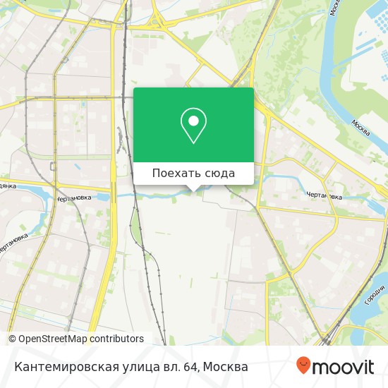 Карта Кантемировская улица вл. 64