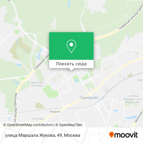 Карта улица Маршала Жукова, 49
