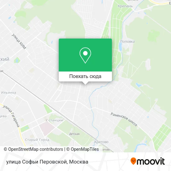 Карта улица Софьи Перовской