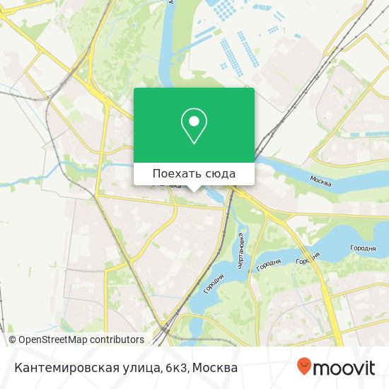 Карта Кантемировская улица, 6к3