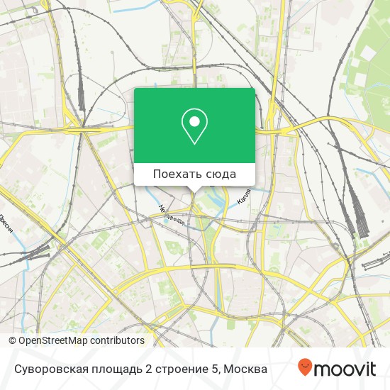 Карта Суворовская площадь 2 строение 5