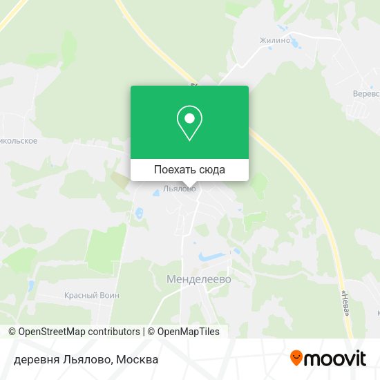 Карта деревня Льялово