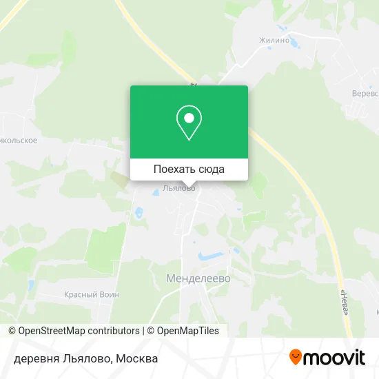 Карта деревня Льялово
