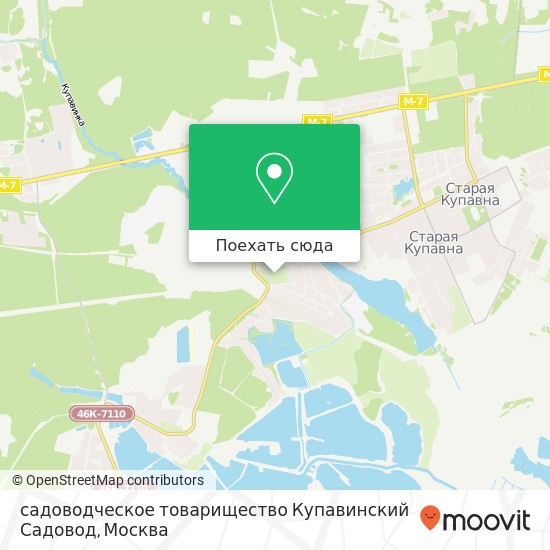 Карта садоводческое товарищество Купавинский Садовод