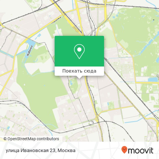 Карта улица Ивановская 23