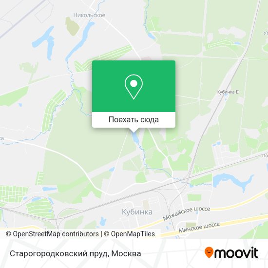Карта Старогородковский пруд