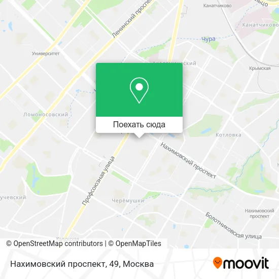 Карта Нахимовский проспект, 49