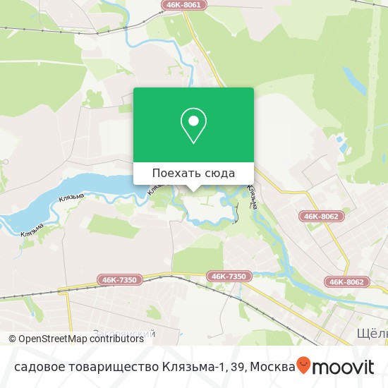 Карта садовое товарищество Клязьма-1, 39