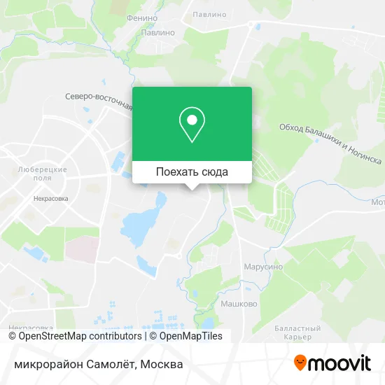 Карта микрорайон Самолёт