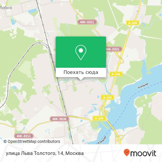 Карта улица Льва Толстого, 14