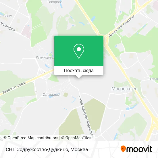 Карта СНТ Содружество-Дудкино