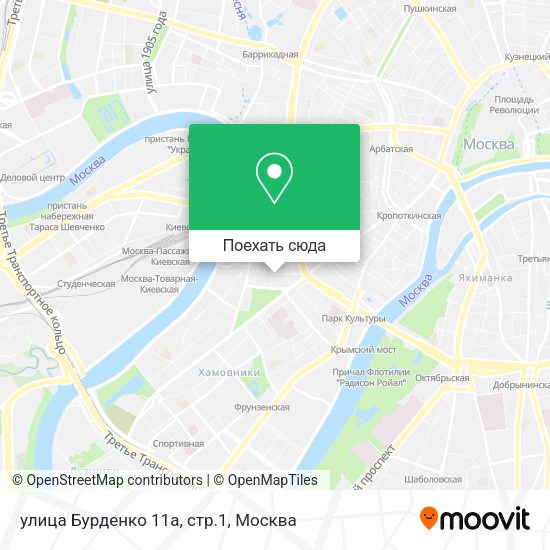 Карта улица Бурденко 11а, стр.1