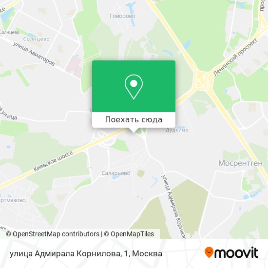 Карта улица Адмирала Корнилова, 1
