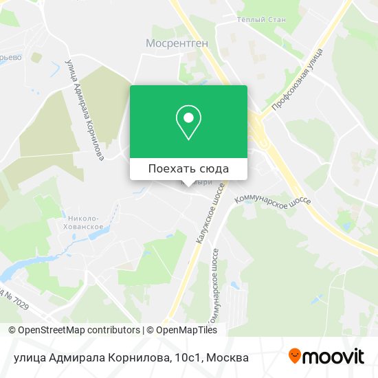 Карта улица Адмирала Корнилова, 10с1