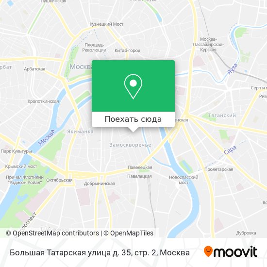 Карта Большая Татарская улица д. 35, стр. 2