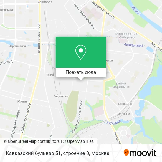 Карта Кавказский бульвар 51, строение 3