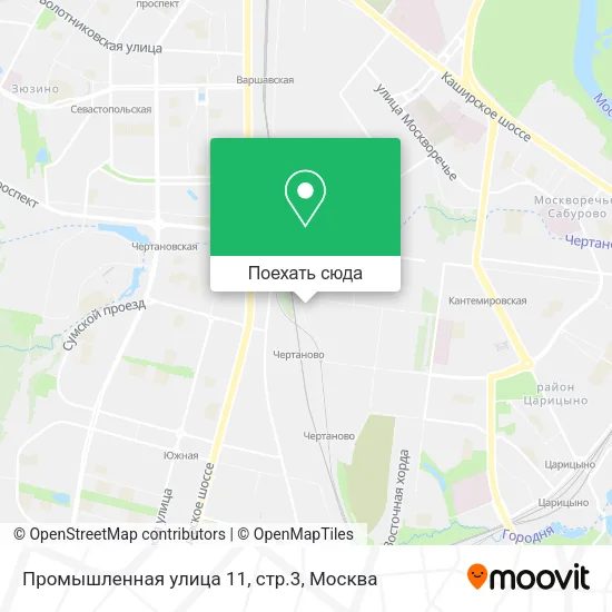 Карта Промышленная улица 11, стр.3