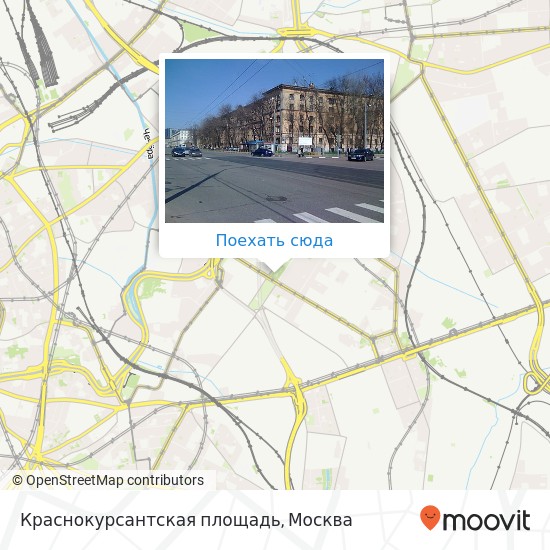 Карта Краснокурсантская площадь