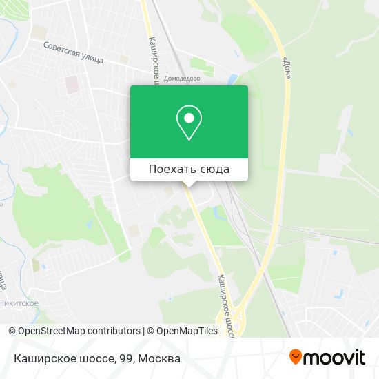 Карта Каширское шоссе, 99