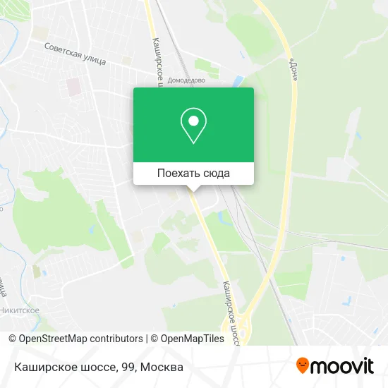 Карта Каширское шоссе, 99