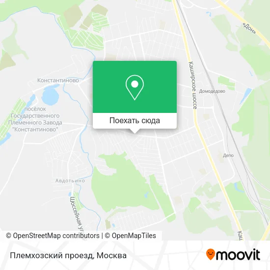Карта Племхозский проезд