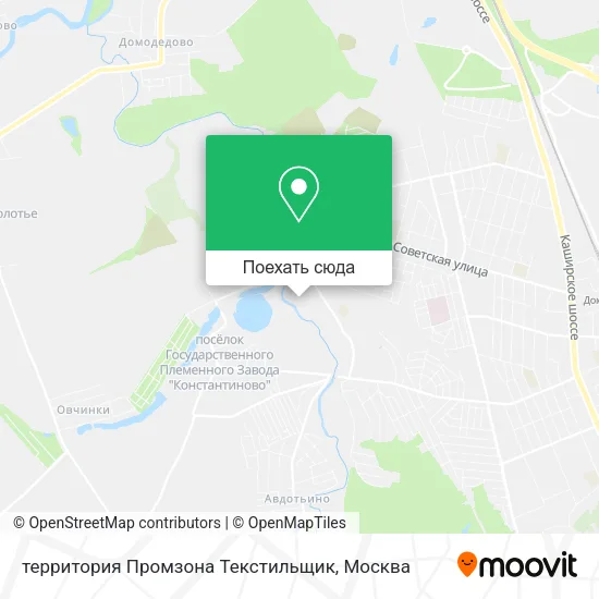 Карта территория Промзона Текстильщик