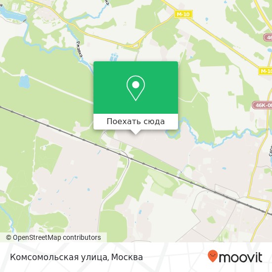 Карта Комсомольская улица