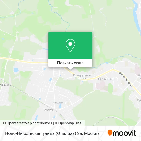 Карта Ново-Никольская улица (Опалиха) 2а