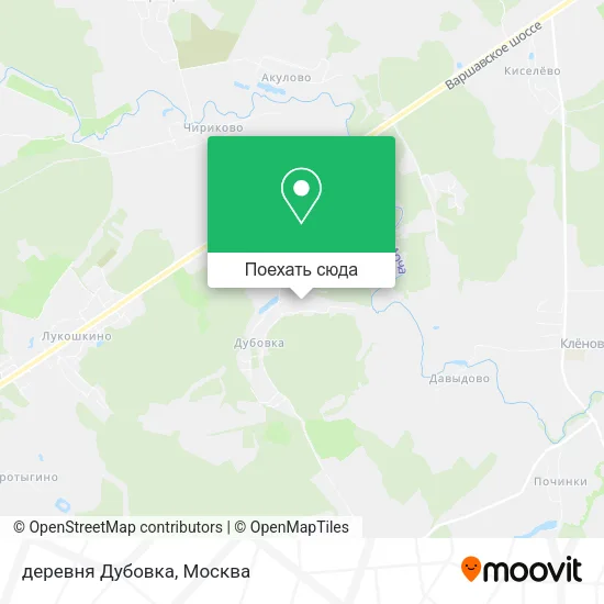 Карта деревня Дубовка