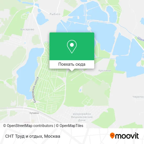 Карта СНТ Труд и отдых