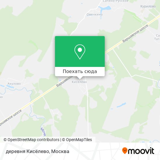 Карта деревня Кисёлево