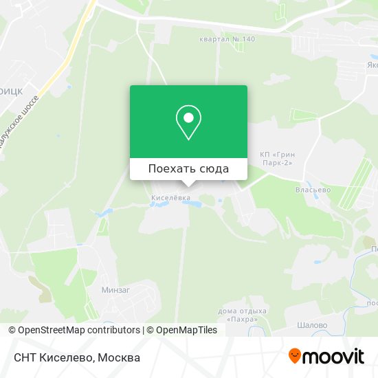 Карта СНТ Киселево