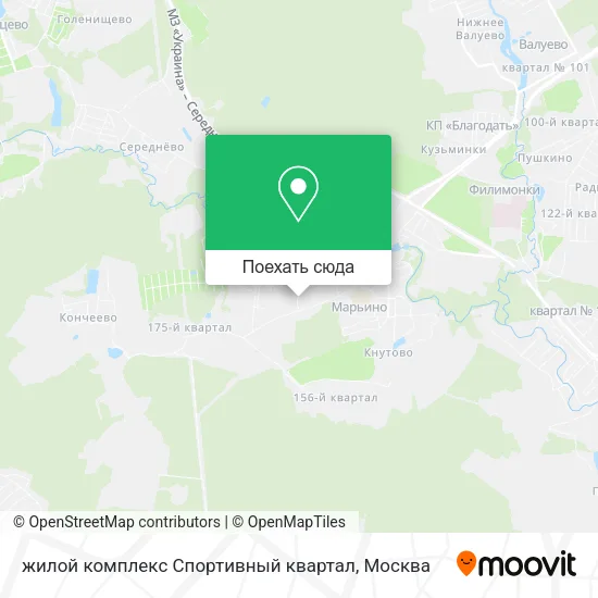 Карта жилой комплекс Спортивный квартал