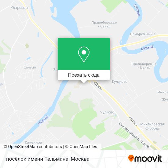 Карта посёлок имени Тельмана