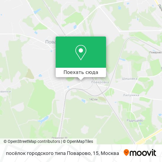 Карта посёлок городского типа Поварово, 15