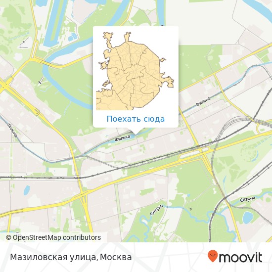 Карта Мазиловская улица