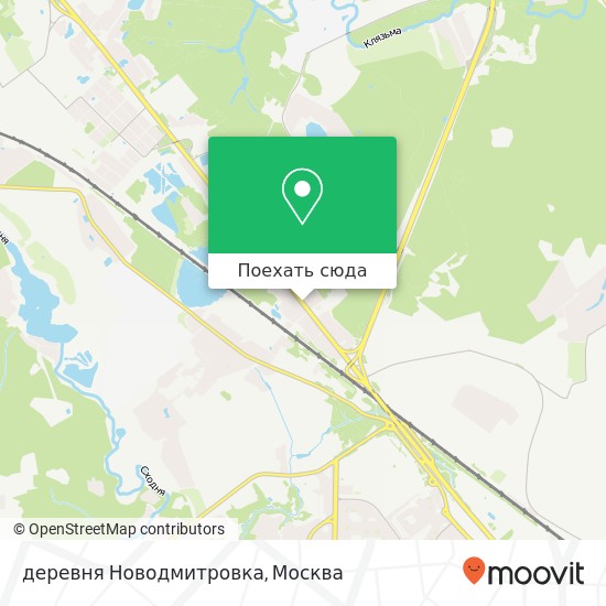 Карта деревня Новодмитровка