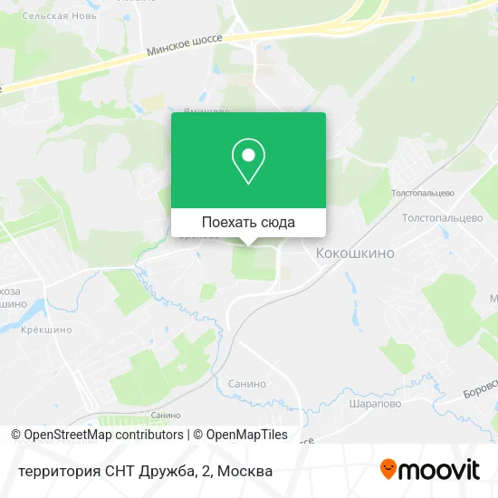 Карта территория СНТ Дружба, 2