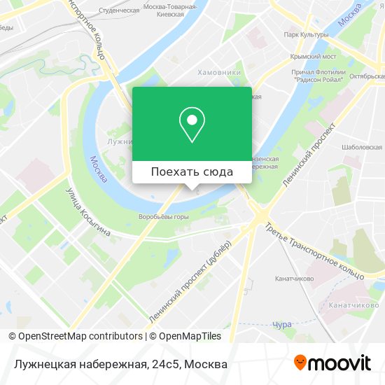 Карта Лужнецкая набережная, 24с5