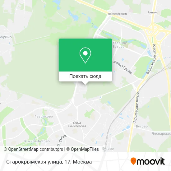 Карта Старокрымская улица, 17
