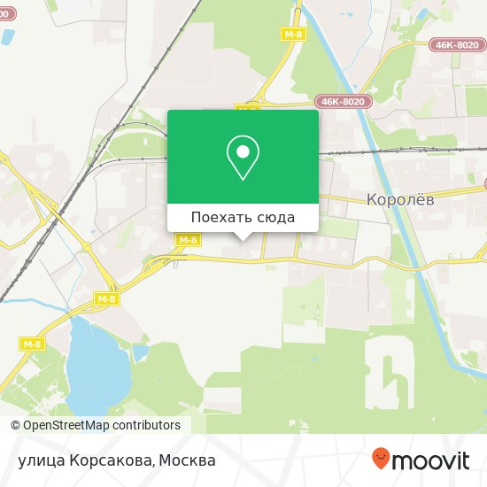 Карта улица Корсакова